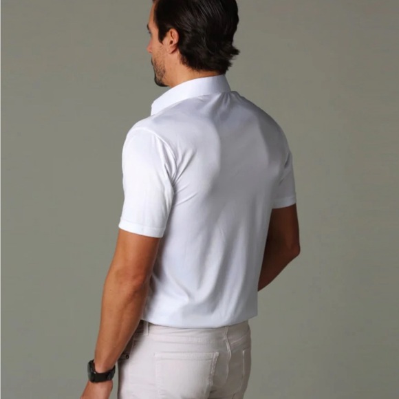 Collars & Co. Dress Collar Polo White Size X-Large NEW Without Tag - Picture 4 of 4